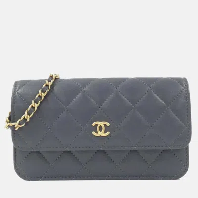 Pre-owned Chanel Grey Phone Case