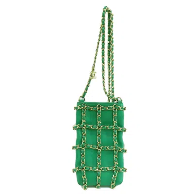 Pre-owned Chanel Green Leather Shoulder Bag ()