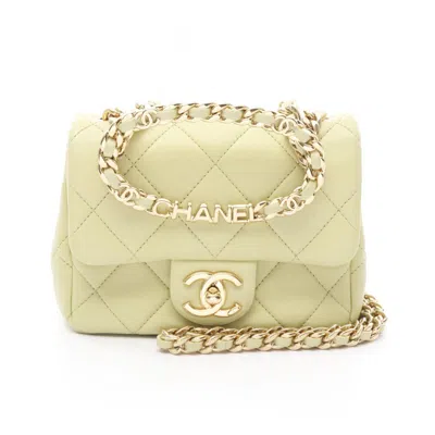 Pre-owned Chanel Green Leather Shoulder Bag ()