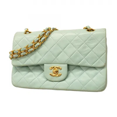 Pre-owned Chanel Green Leather Shoulder Bag ()