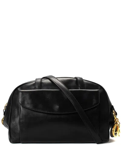 Pre-owned Chanel Green Nylon & Leather Coco Cocoon Bowling Bag (authentic Pre-loved)