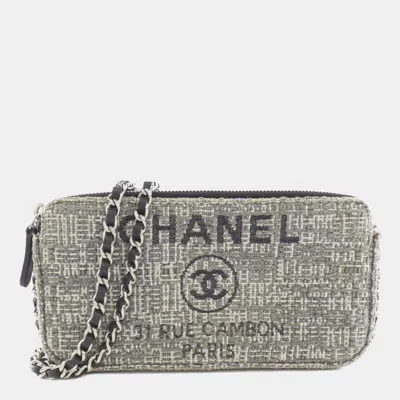 Pre-owned Chanel Deauville Line Chain Wallet
