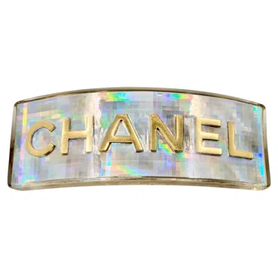 Pre-owned Chanel Hair Clips Spring 1997 In Sand