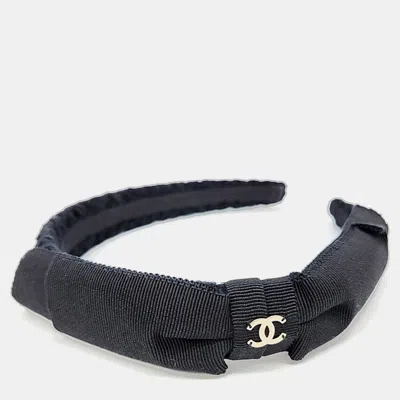 Pre-owned Chanel Hairband In Black