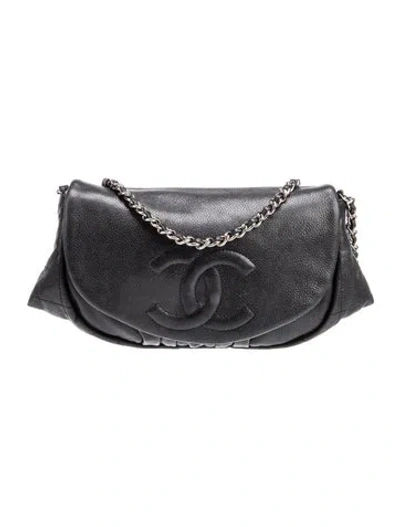 Pre-owned Chanel Half Moon Wallet On Chain In Multi