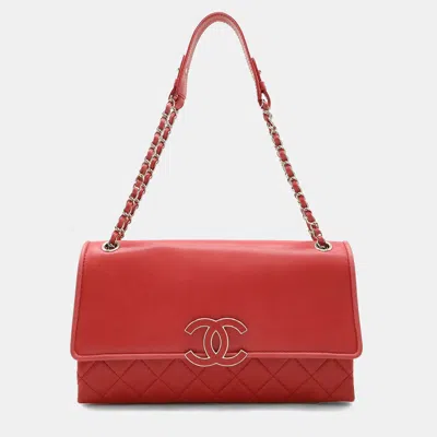 Pre-owned Chanel Hamptons Coco Mark Chain Shoulder Bag Lambskin Leather Pink