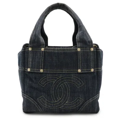 Pre-owned Chanel Handbag Tote Bag () In Blue