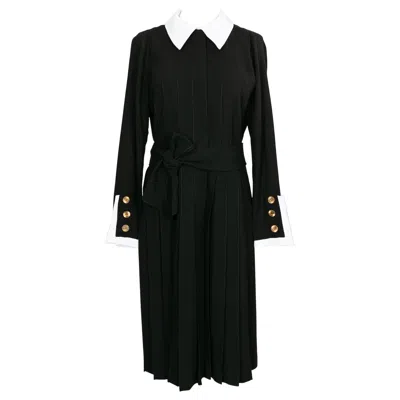Pre-owned Chanel Haute Couture Black Jersey Dress