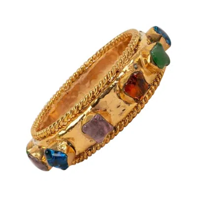 Pre-owned Chanel Haute Couture Bracelet In Gilded Metal In Multi