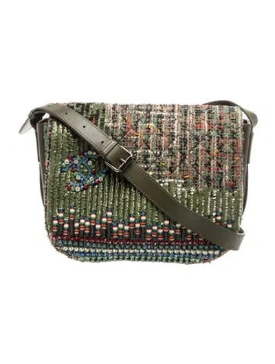 Pre-owned Chanel Havana's Stroll Messenger Bag In Green