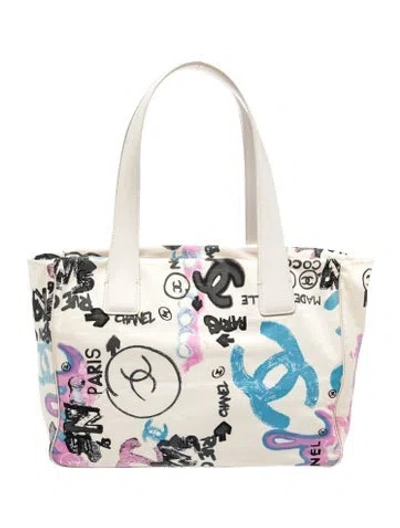 Pre-owned Chanel Hawaii New Travel Line Bag In Neutrals