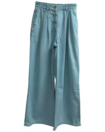 Pre-owned Chanel High-rise Wide-leg Jeans, Size Fr, 34 (authentic Pre-loved)