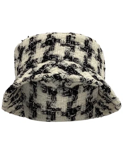 Pre-owned Chanel Houndstooth Bucket Hat (authentic Pre-loved)
