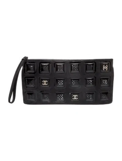 Pre-owned Chanel Ice Cube Clutch In Black