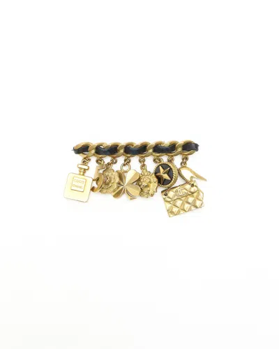 Pre-owned Chanel Icon Brooch In Multi
