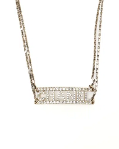 Chanel Icon Series Choker In Silver