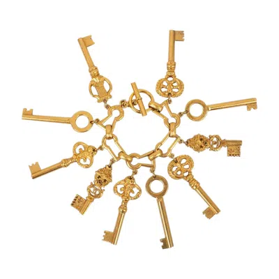 Pre-owned Chanel Iconic  Bracelet "keys" In Gold-plated Metal, 1993 In Multi