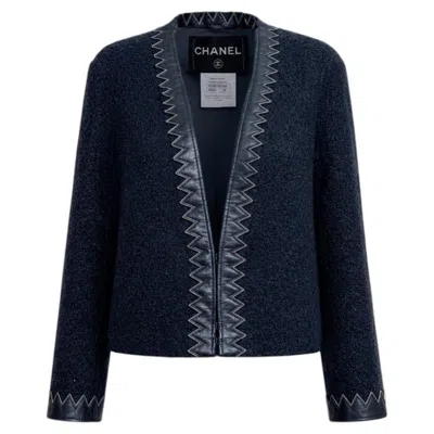 Pre-owned Chanel Iconic Paris / Salzburg Cc Jewel Buttons Tweed Jacket 34 Fr In Black