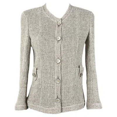 Pre-owned Chanel Iconic Paris / Seoul Beige Tweed Jacket 40 Fr In Brown