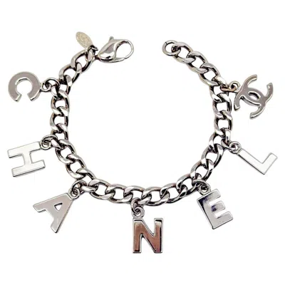 Pre-owned Chanel Iconic Vintage  Letter Charm Cc Bracelet 2005 In Multi