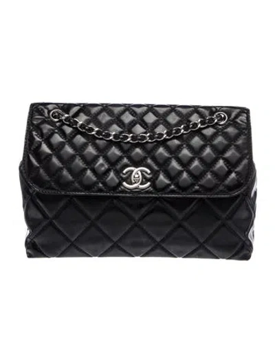 Pre-owned Chanel In The Business Flap Bag In Black