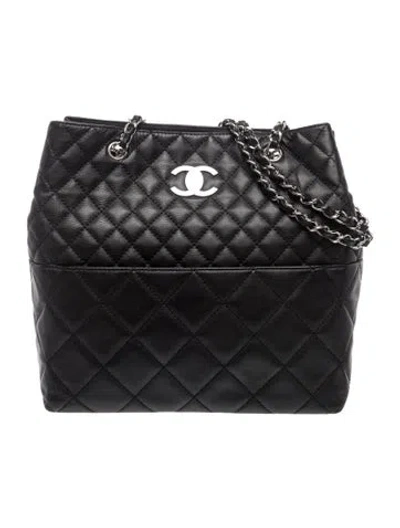 Pre-owned Chanel In The Business North/south Tote In Black