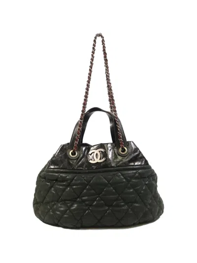Pre-owned Chanel In The Mix Quilted Tote Bag In Black