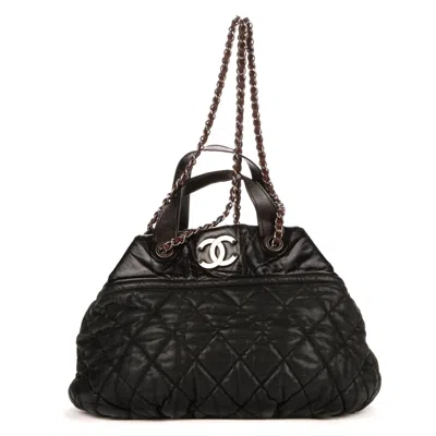 Pre-owned Chanel In The Mix Tote Large In Black