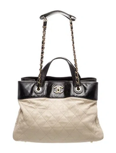 Pre-owned Chanel In The Mix Tote In Neutral