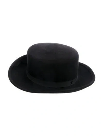 Pre-owned Chanel Interlocking Cc 2020 Rabbit Hair Hat W/ Tags In Black