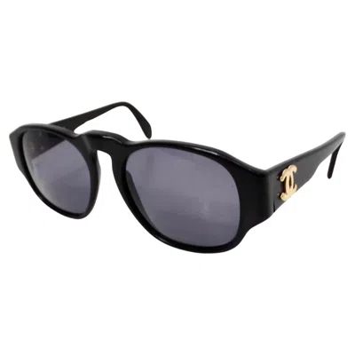 Pre-owned Chanel Interlocking Cc Black Square Framed Sunglasses