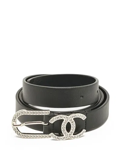 Pre-owned Chanel Interlocking Cc Logo Belt