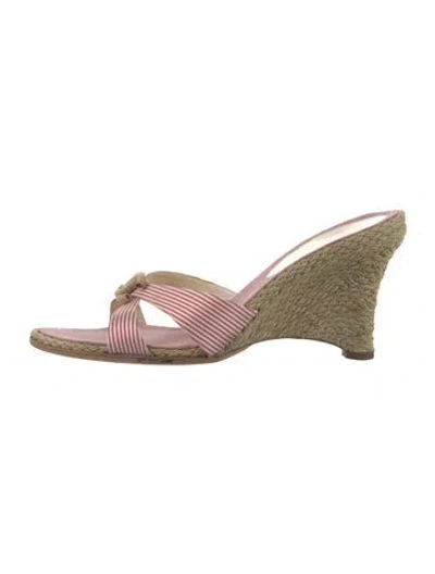 Pre-owned Chanel Interlocking Cc Logo Canvas Espadrilles