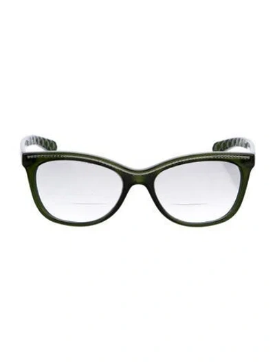 Pre-owned Chanel Interlocking Cc Logo Cat-eye Eyeglasses In Brown