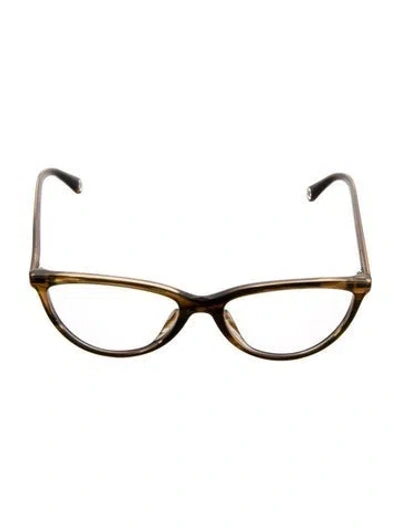 Pre-owned Chanel Interlocking Cc Logo Cat-eye Eyeglasses In Multi