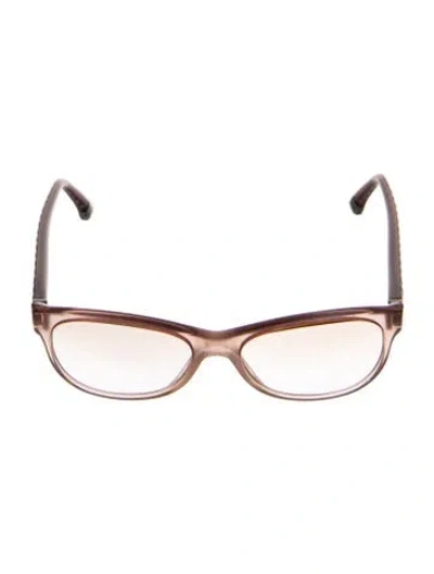 Pre-owned Chanel Interlocking Cc Logo Cat-eye Eyeglasses In Neutrals
