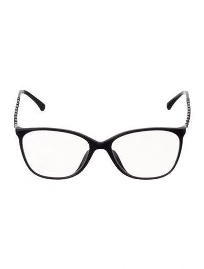 Pre-owned Chanel Interlocking Cc Logo Cat-eye Eyeglasses In Purple
