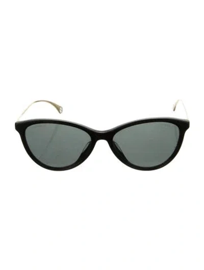 Pre-owned Chanel Interlocking Cc Logo Cat-eye Sunglasses In Brown