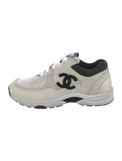 Pre-owned Chanel Interlocking Cc Logo Mesh Sneakers