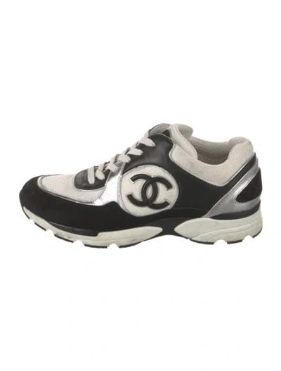 Pre-owned Chanel Interlocking Cc Logo Mesh Sneakers