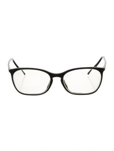 Pre-owned Chanel Interlocking Cc Logo Narrow Eyeglasses In Black