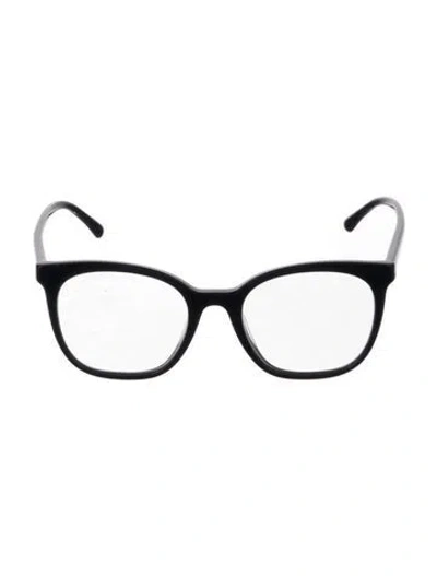 Pre-owned Chanel Interlocking Cc Logo Oversize Eyeglasses In Blue