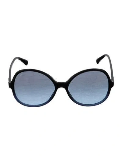 Pre-owned Chanel Interlocking Cc Logo Oversize Sunglasses In Multi