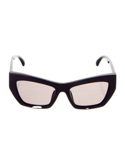 Pre-owned Chanel Interlocking Cc Logo Shield Sunglasses In Purple
