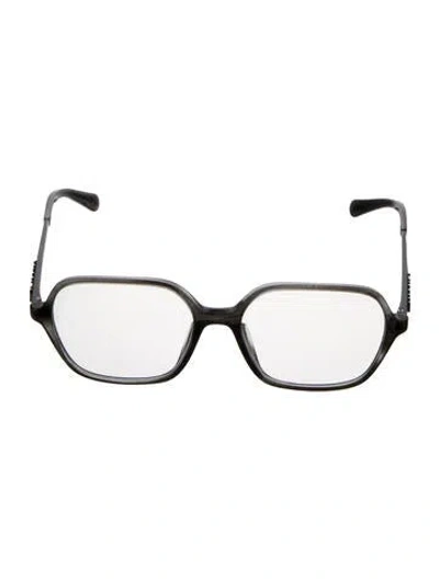 Pre-owned Chanel Interlocking Cc Logo Square Eyeglasses In Black