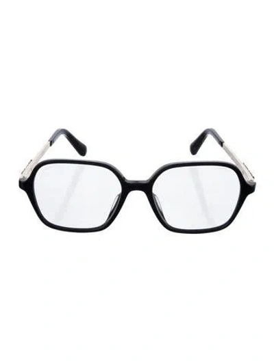 Pre-owned Chanel Interlocking Cc Logo Square Eyeglasses In Black