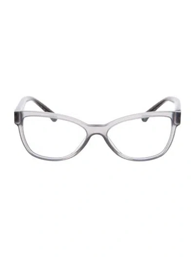 Pre-owned Chanel Interlocking Cc Logo Square Eyeglasses In Gray