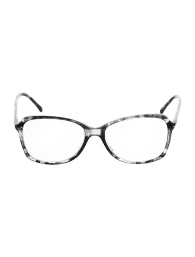 Pre-owned Chanel Interlocking Cc Logo Square Eyeglasses In Multi