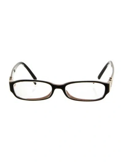 Pre-owned Chanel Interlocking Cc Logo Square Eyeglasses In Neutral