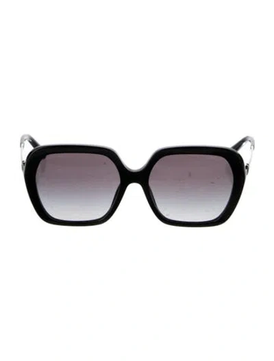 Pre-owned Chanel Interlocking Cc Logo Square Sunglasses In Black